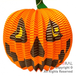ADORNO CALABAZA DE PAPEL 17CM X 1